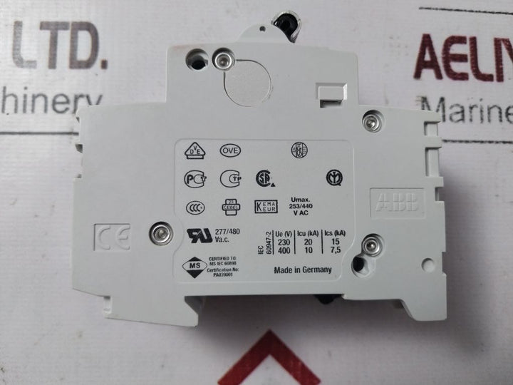 Abb S202 C4 2-pole Circuit Breaker