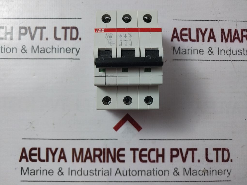 Abb S203 C10 3-pole Circuit Breaker 2Cds253001R0104