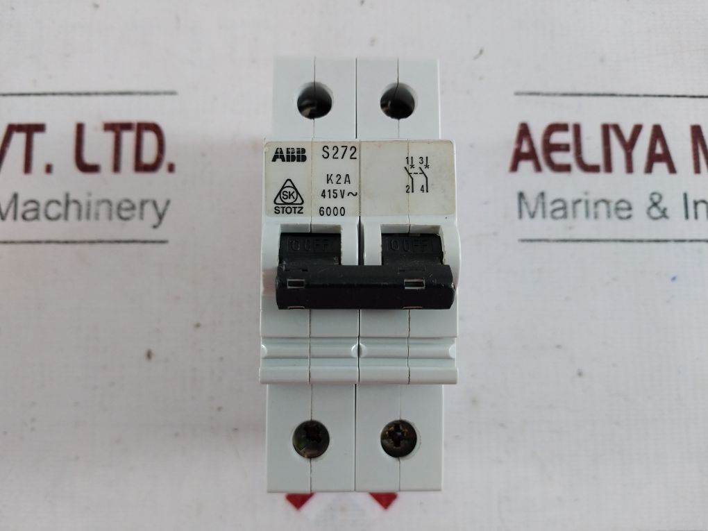 Abb S272 K2A Auxiliary Circuit Breaker 2-pole
