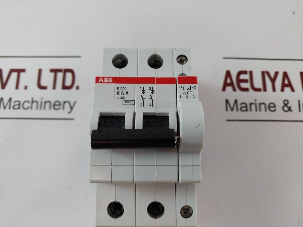Abb S 202 K 6A Circuit Breaker With S2C-h6R Auxiliary Contact