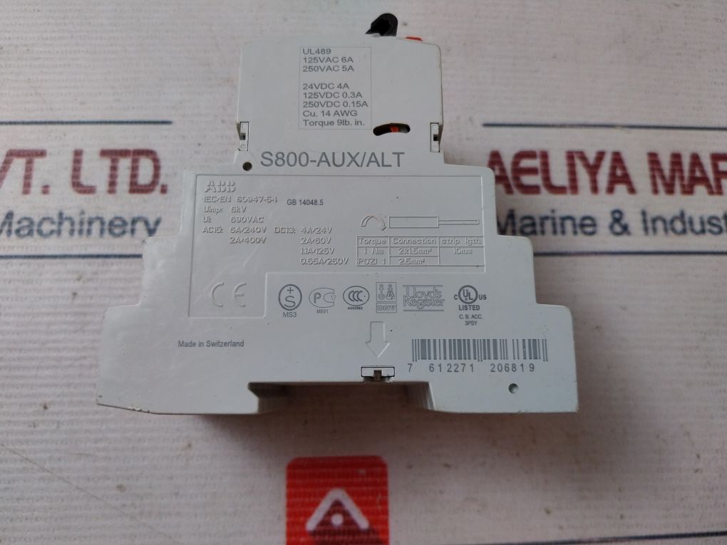 Abb S800-aux/Alt Auxiliary Contact Block
