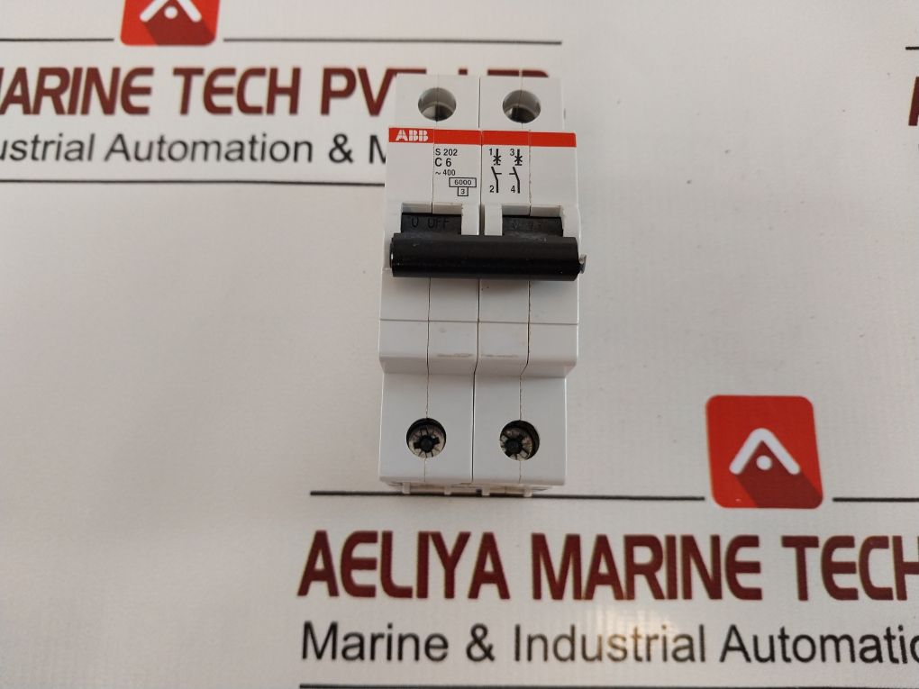 Abb S202-c6 2-pole Circuit Breaker 277/480Va.C.