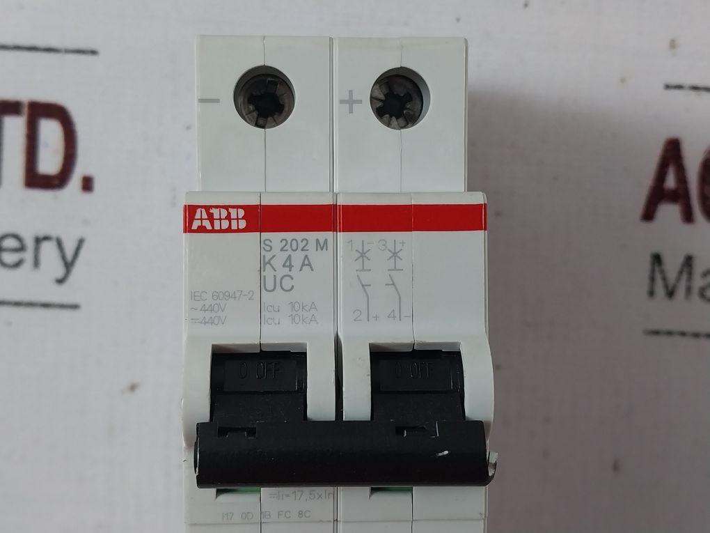 Abb S 202 M K4A Uc Circuit Breaker 2Cds272061R0337