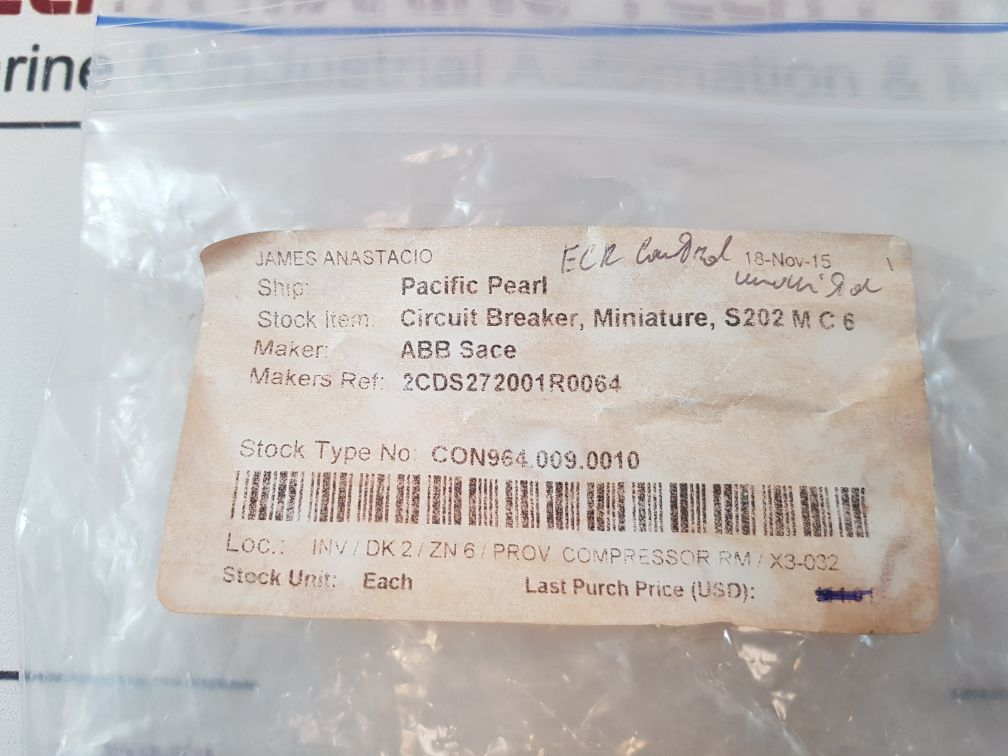 Abb S 202M C6 Miniature Circuit Breaker