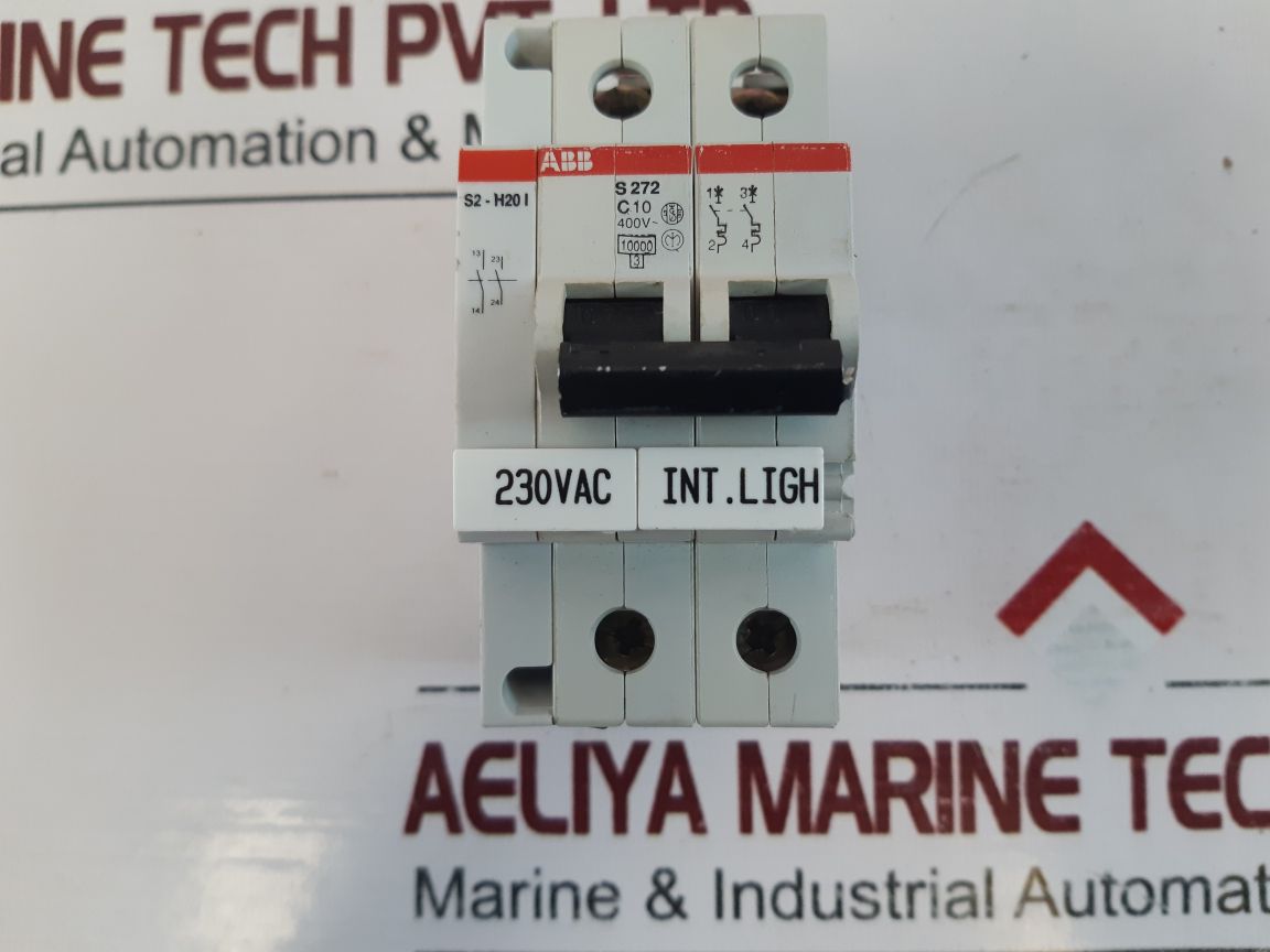 Abb S272 C10 Circuit Breaker With S2-h20I Auxiliary Switch