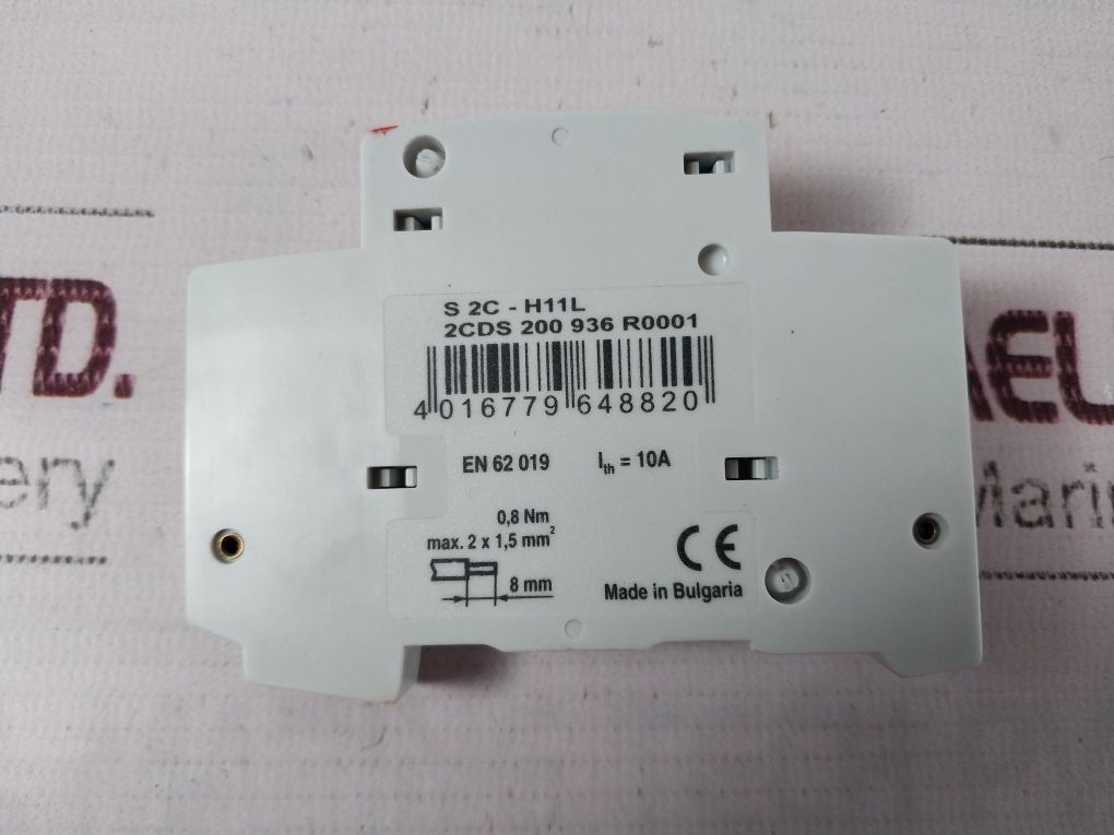 Abb S 2C-h11L Auxiliary Contact For Automatic Breaker 992.02.01.115