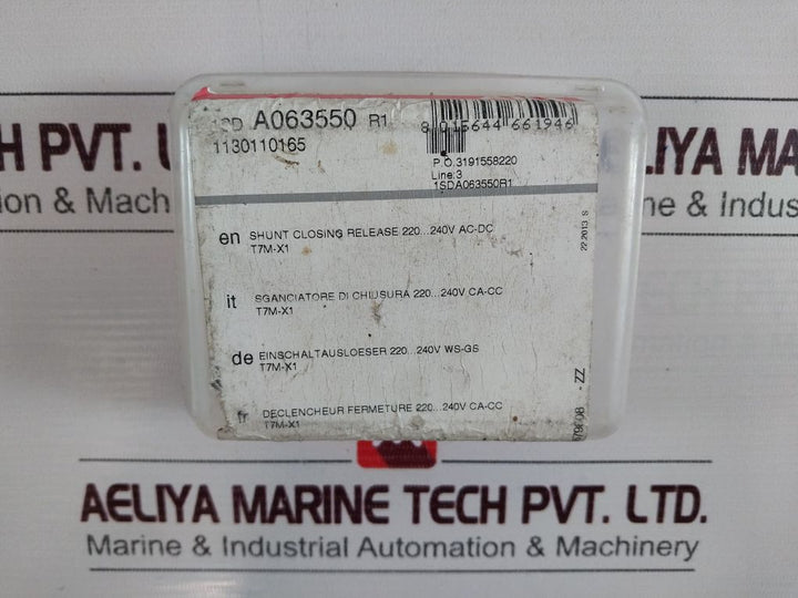 Abb Sace Division Sor-1Sda063548R1 Scr-1Sda063550R1 220-240V 50/60Hz