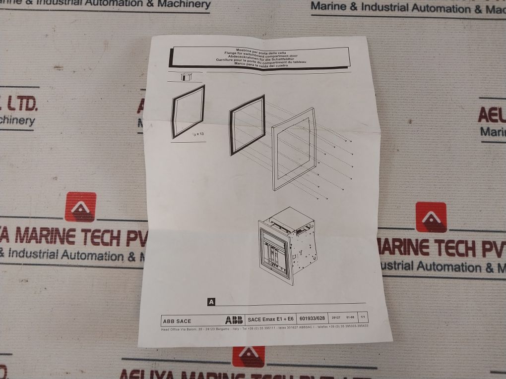 Abb Sace F1 Megamax Circuit Breaker With Ar1 Protection Unit