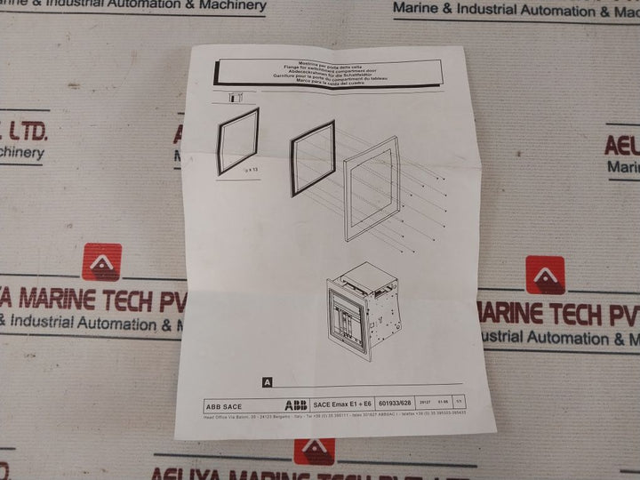 Abb Sace F1 Megamax Circuit Breaker With Ar1 Protection Unit