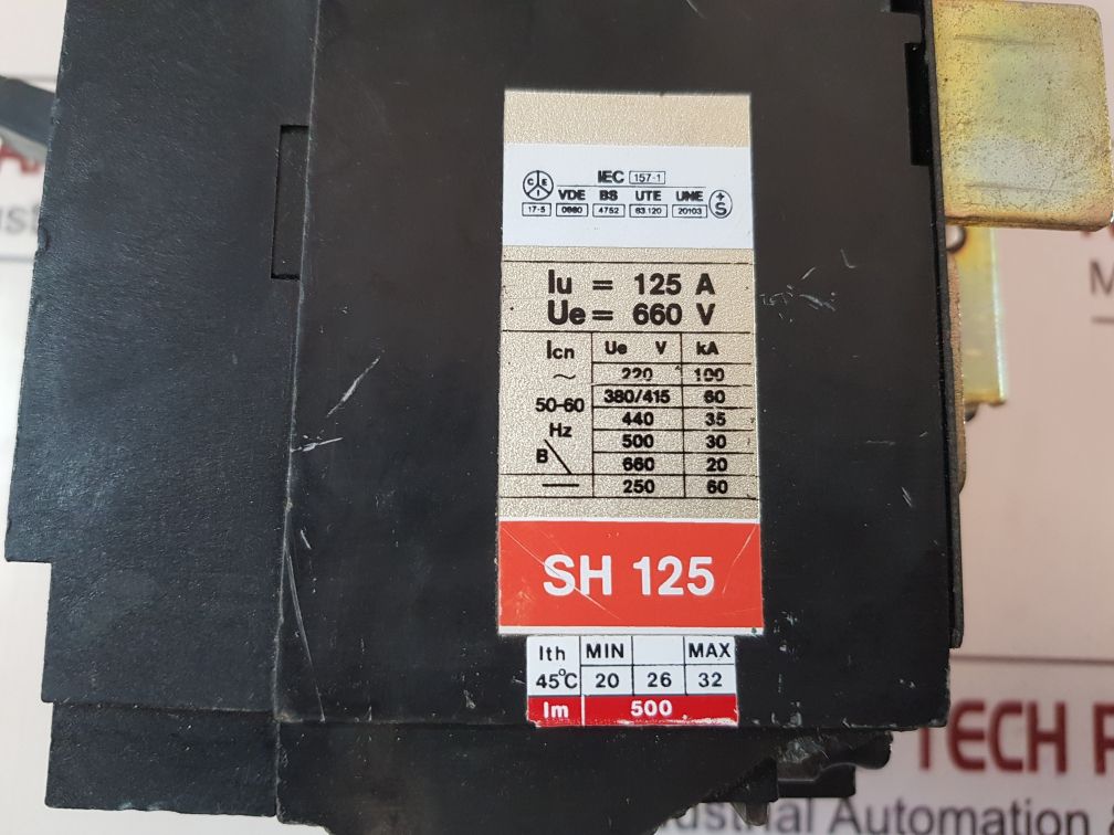 Abb Sace Sh 125 Circuit Breaker