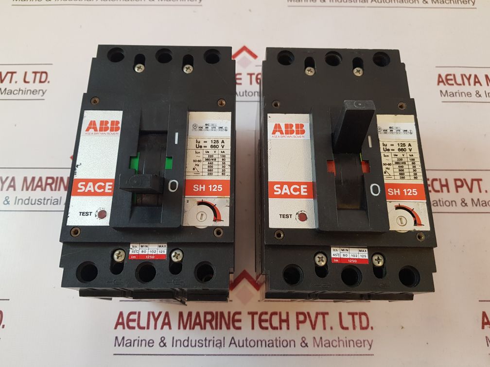 Abb Sace Sh 125 Circuit Breaker Min 80 Max 125

