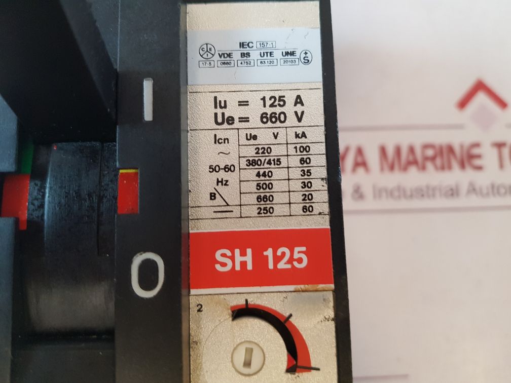 Abb Sace Sh 125 Circuit Breaker Min 80 Max 125