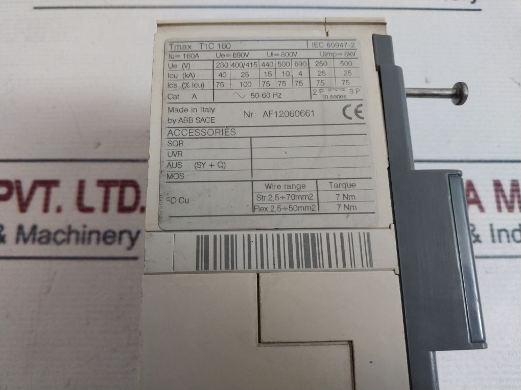 Abb Sace T1C 160 Circuit Breaker