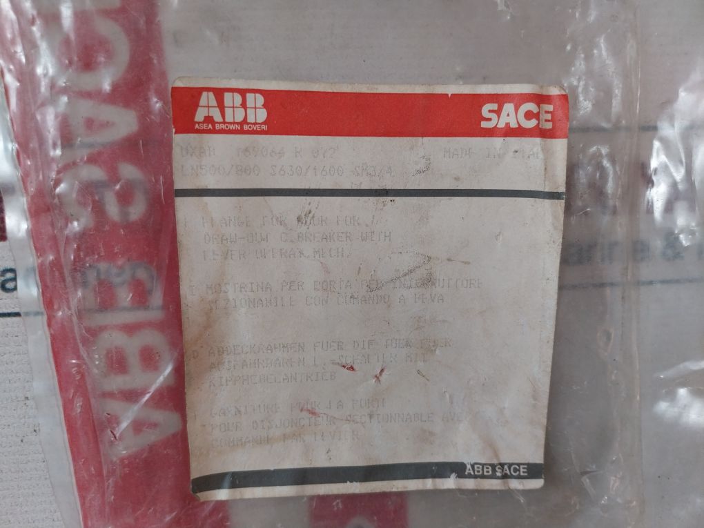 Abb Sace Uxab 169064 R 072 Compartment Door Flange