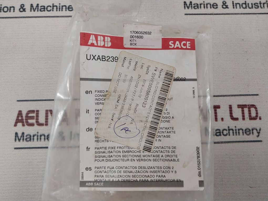 Abb Sace Uxab 239266 R002 Sliding Contacts For Ctrl Circuits
