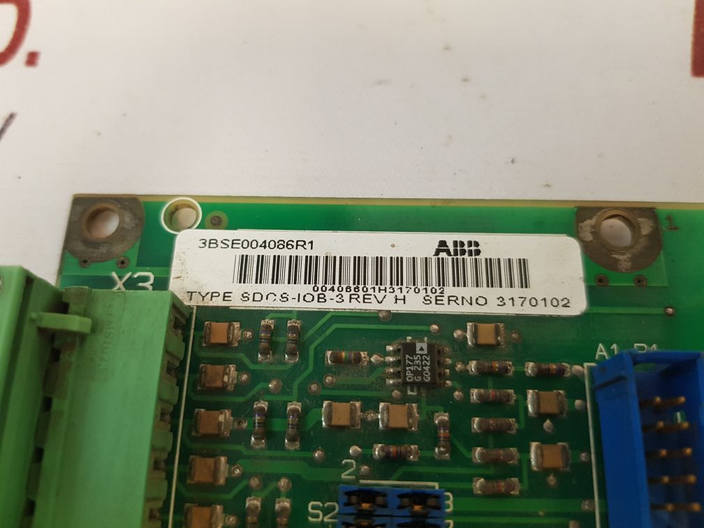 Abb Sdcs-iob-3 Rev H Connection Card 3Bse004086R1