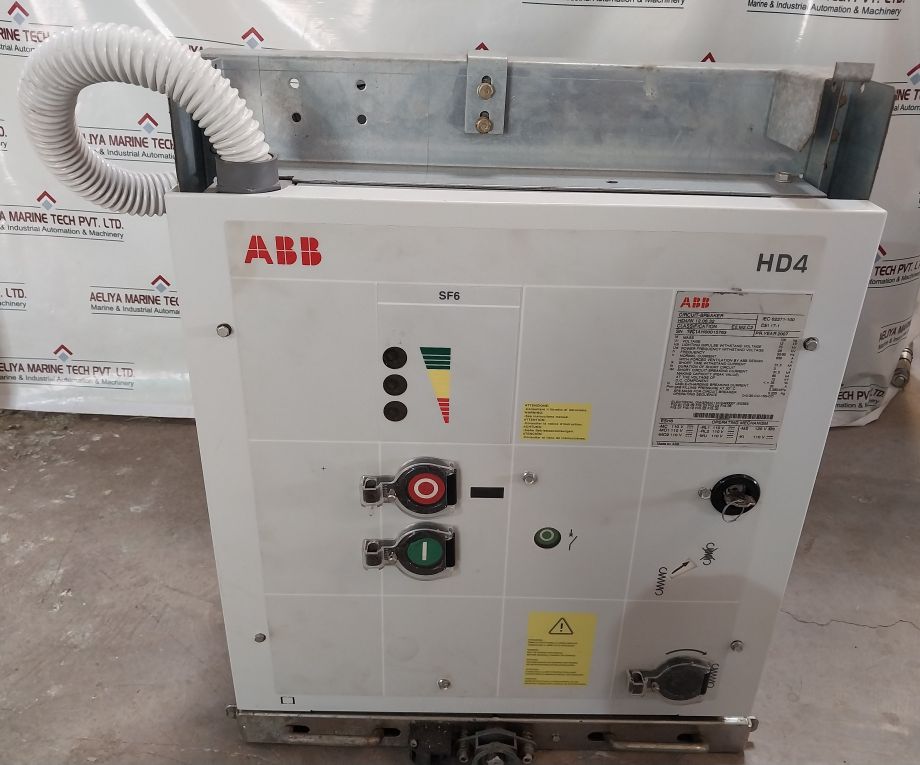 Abb Sf6, Hd4/W 12.06.32 Circuit-breaker Ve 250V Ca/Cc 630A 50/60 Hz ...