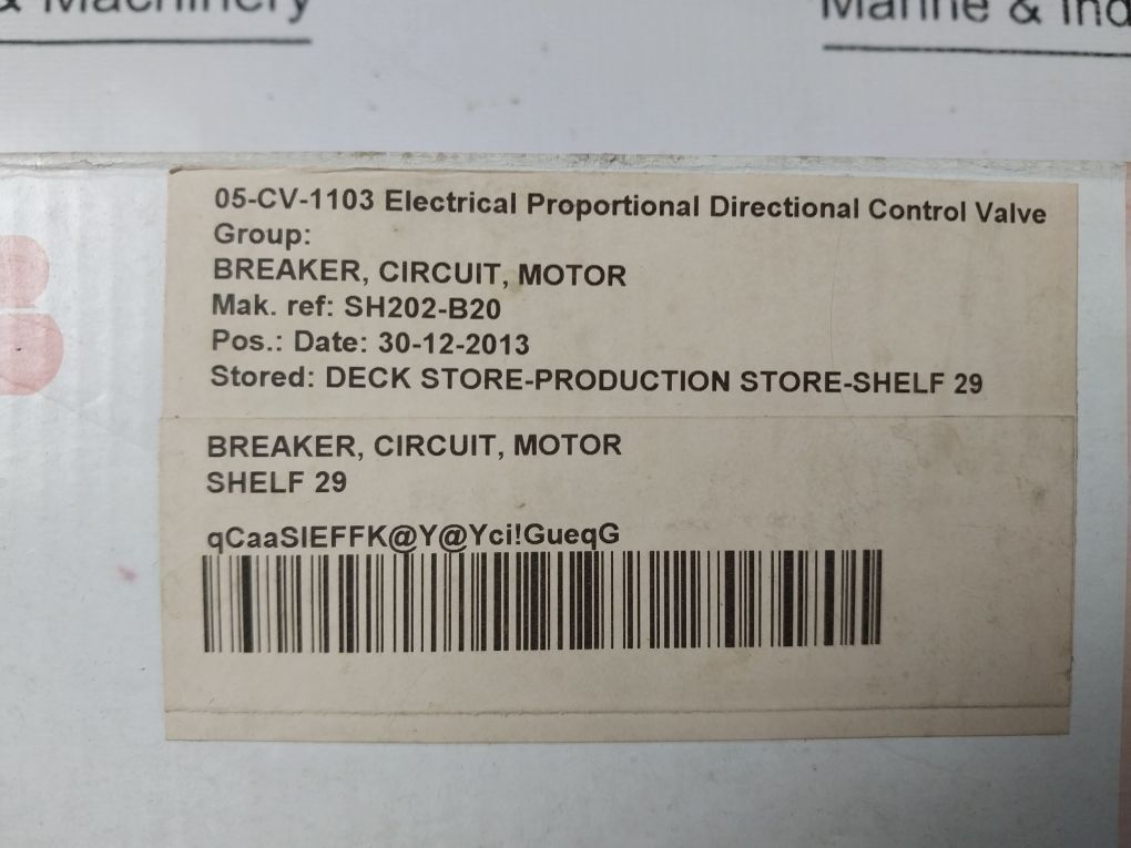 Lot Of 3X Abb Sh202 B20 Miniature Circuit Breaker 2Cds212001R0205