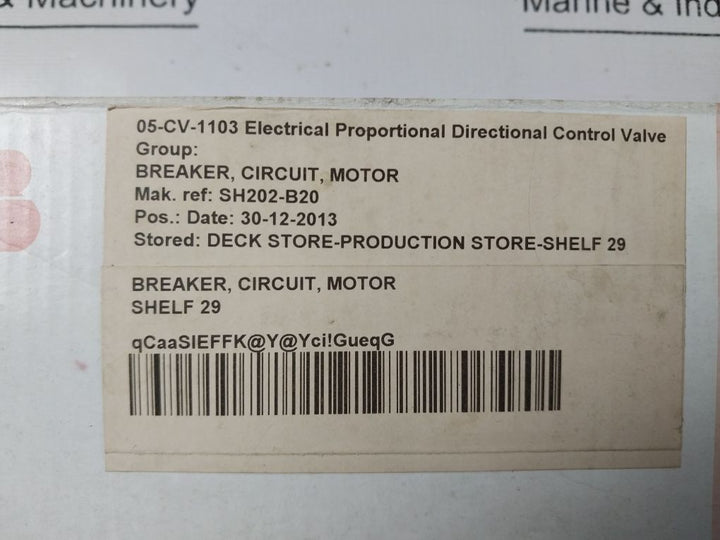 Lot Of 3X Abb Sh202 B20 Miniature Circuit Breaker 2Cds212001R0205