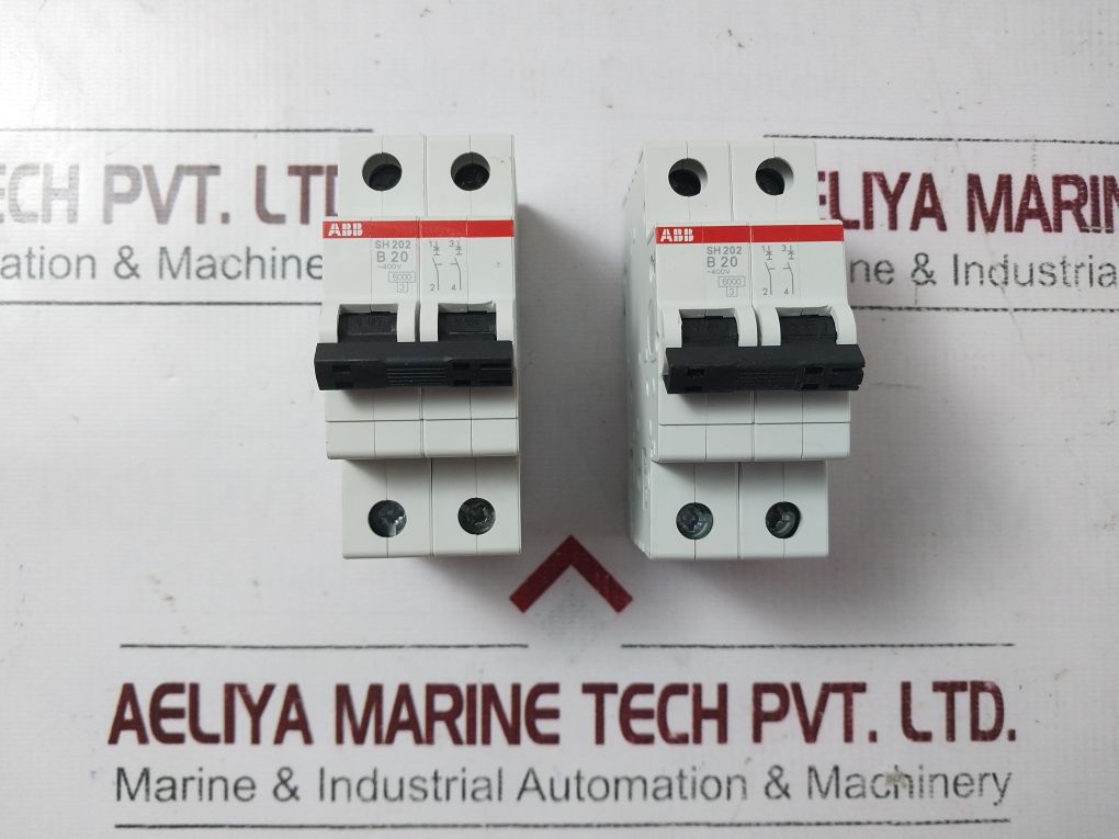 Lot Of 3X Abb Sh202 B20 Miniature Circuit Breaker 2Cds212001R0205