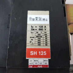 Abb Sh 125 Circuit Breaker 125 A 660 V