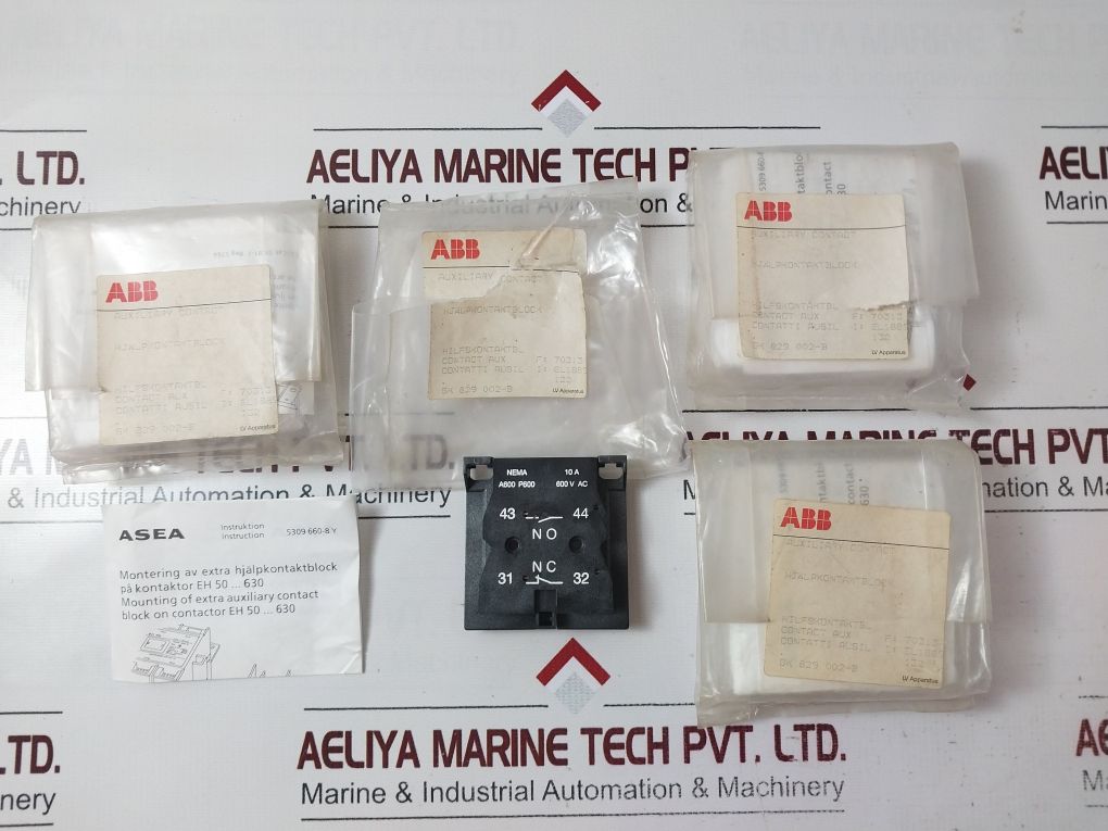 Abb Sk 829 002-b Auxiliary Contact Block 10A 600 V Ac