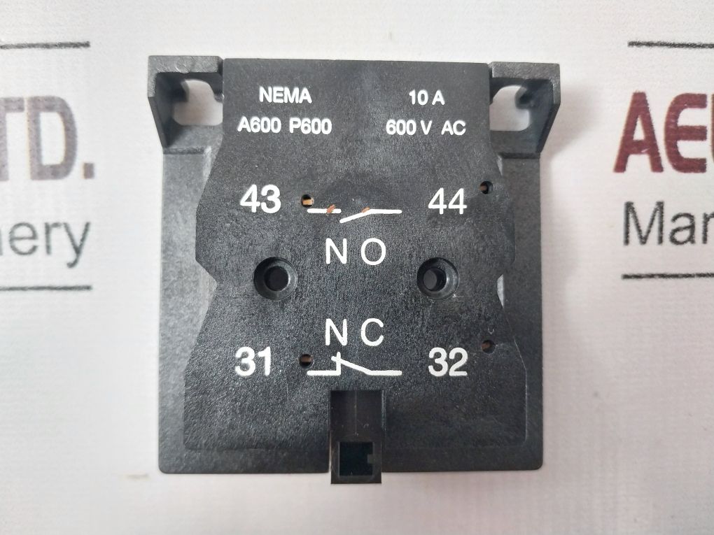 Abb Sk 829 002-b Auxiliary Contact Block 10A 600 V Ac