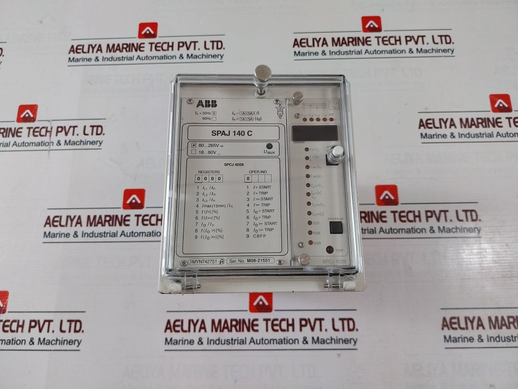 Abb Spaj 140 C Over Current And Earth Fault Relay 80-265V 50Hz