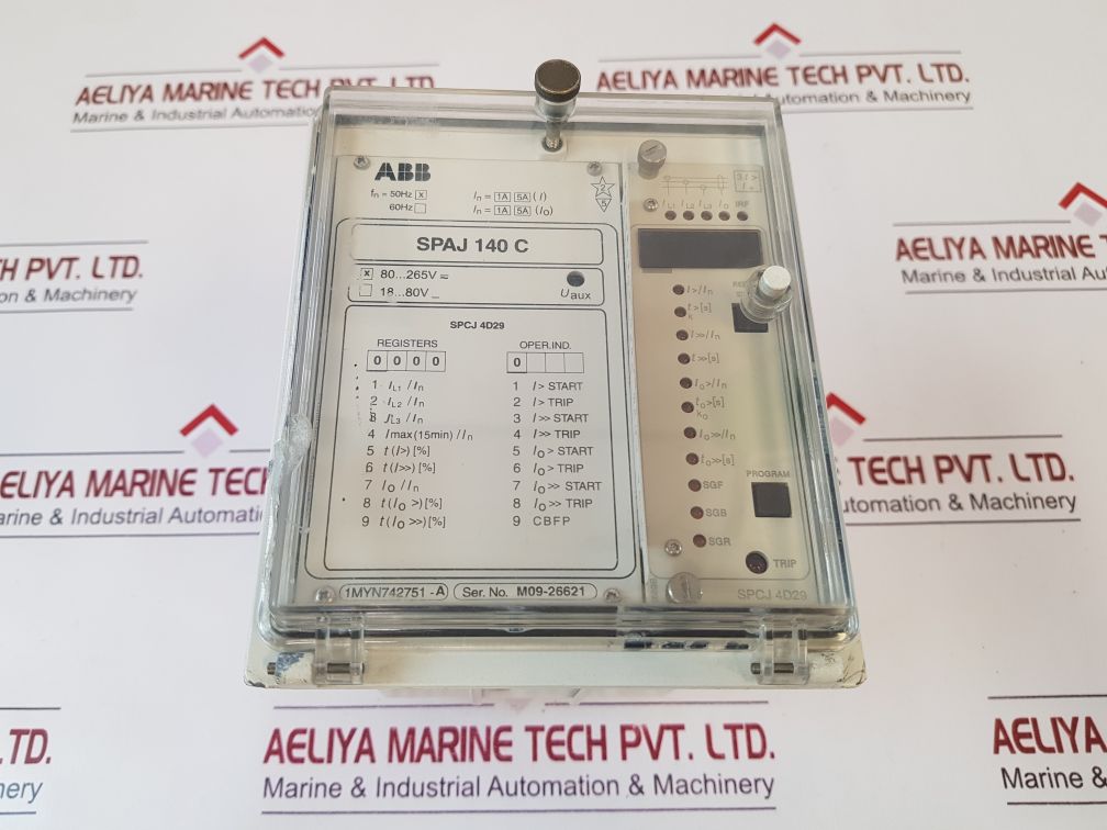 Abb Spaj 140C Over Current And Earth Fault Relay