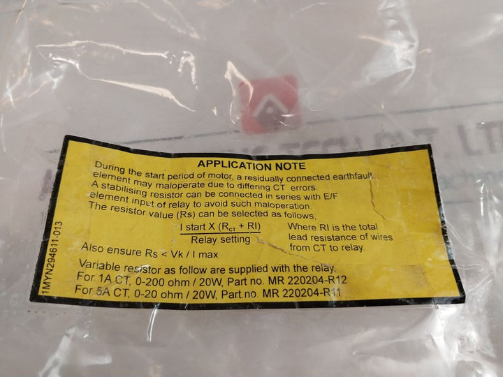 Abb Spam 150 C Motor Protection Relay 80-265V 50Hz