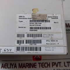 Abb Spam 150 C Motor Protection Relay Spam 150C-aa
