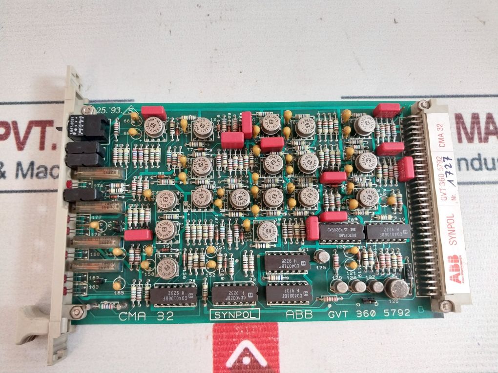 Abb Synpol Cma 32 Gvt 360 5792 Pcb Card Cma 32-1
