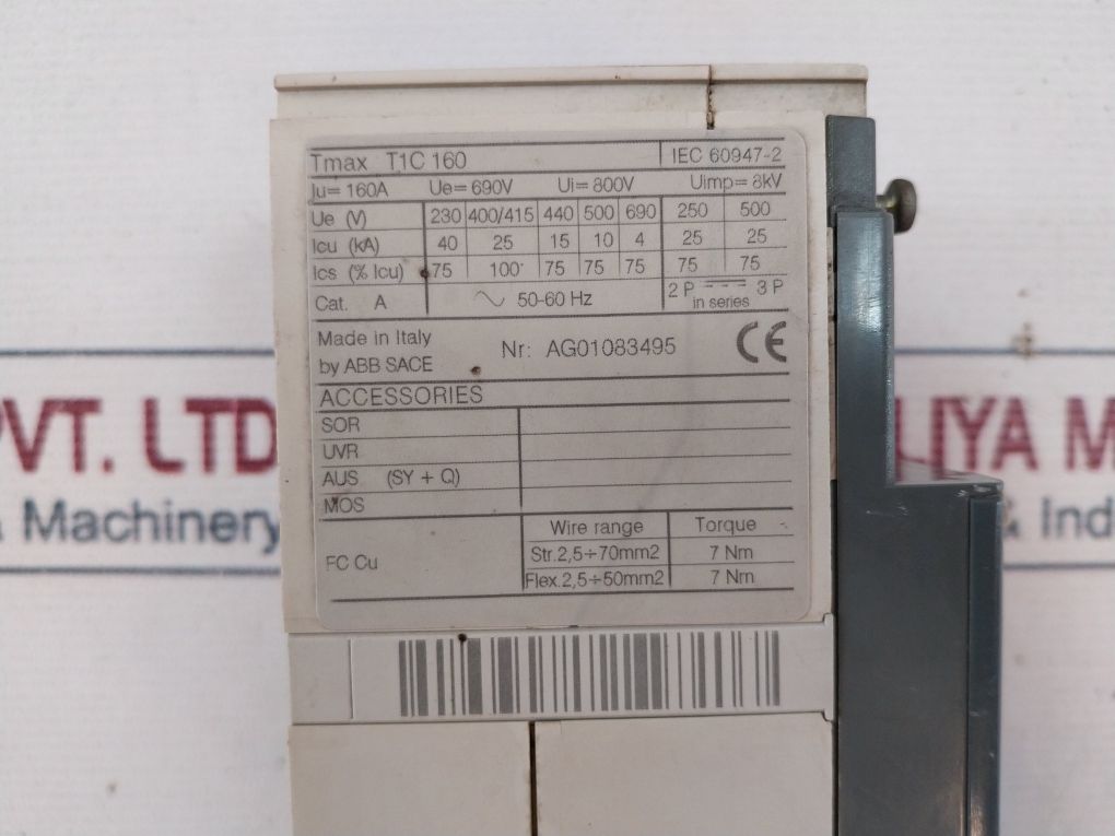 Abb T1C 160 Circuit Breaker