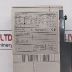Abb T1C 160 Circuit Breaker
