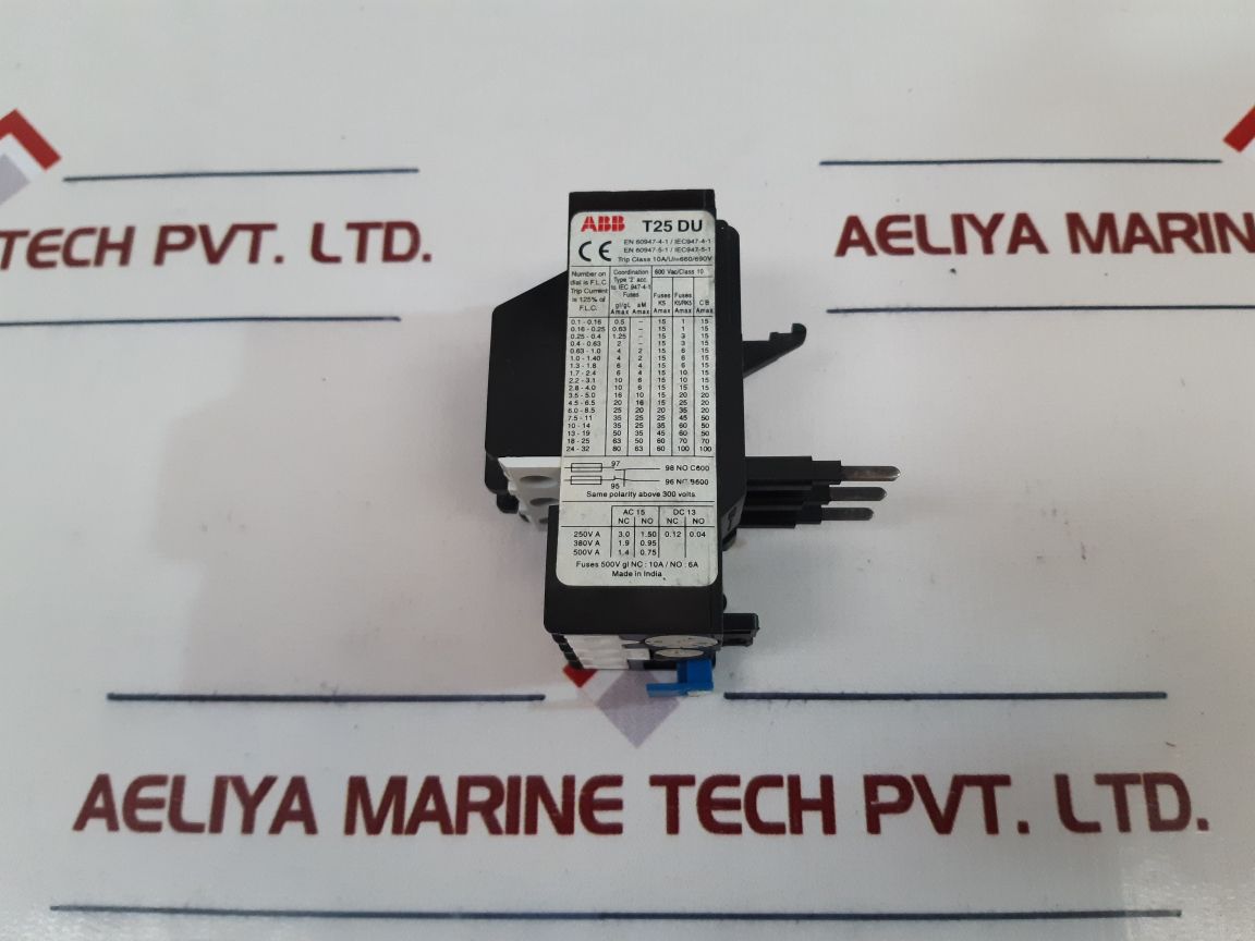 Abb T25 Du Thermal Overload Relay 1.0...1.4A New