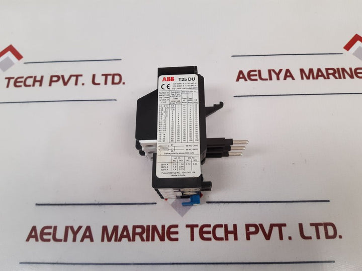 Abb T25 Du Overload Relay 0.4 To 0.63A New