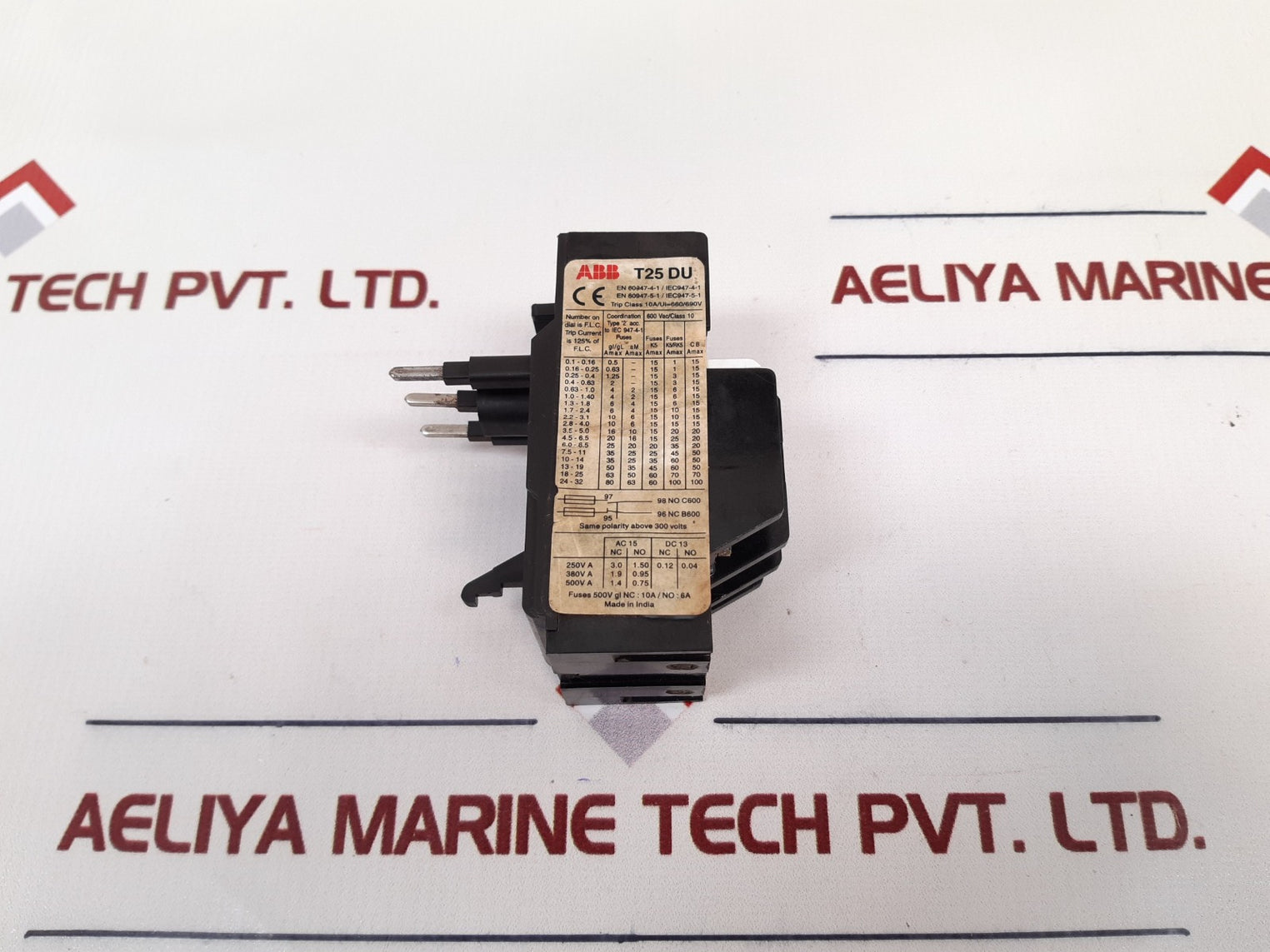 Abb T25 Du Thermal Overload Relay Used