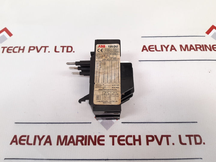 Abb T25 Du Thermal Overload Relay Used