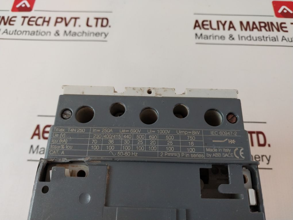 Abb T4N 250 Circuit Breaker Pr221Ds Cat. A