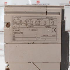 Abb T4N 250 Circuit Breaker Pr221Ds Cat. A