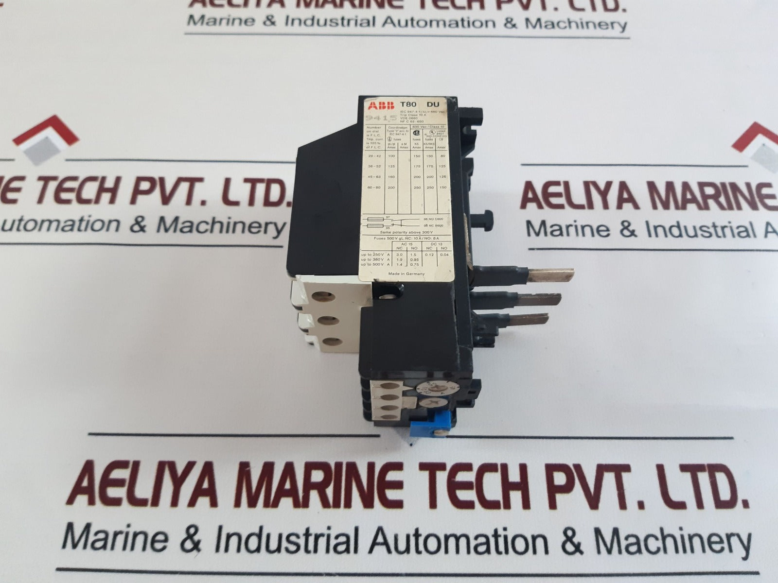 Abb T80 Du Thermal Overload Relay