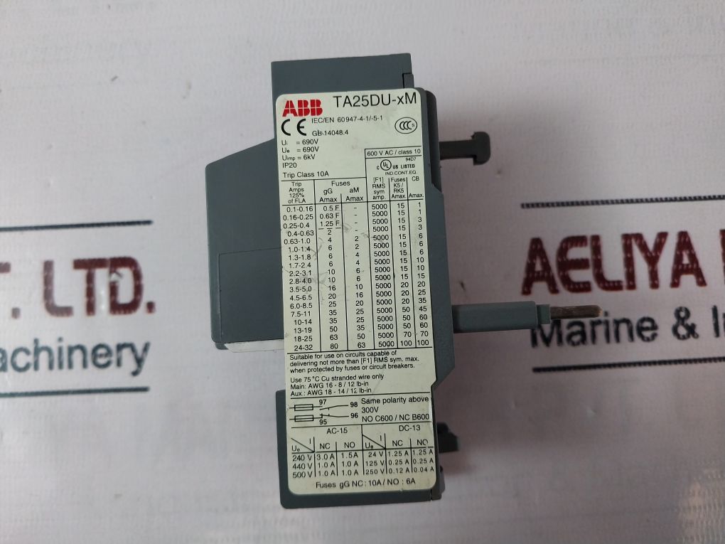 Abb Ta25Du-xm 10A