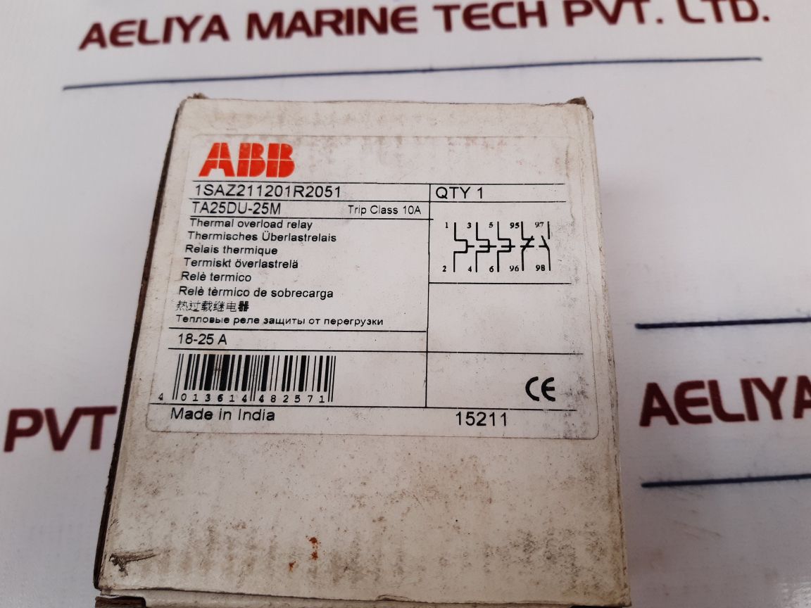 Abb Ta25Du-xm Thermal Overload Relay 18-25A