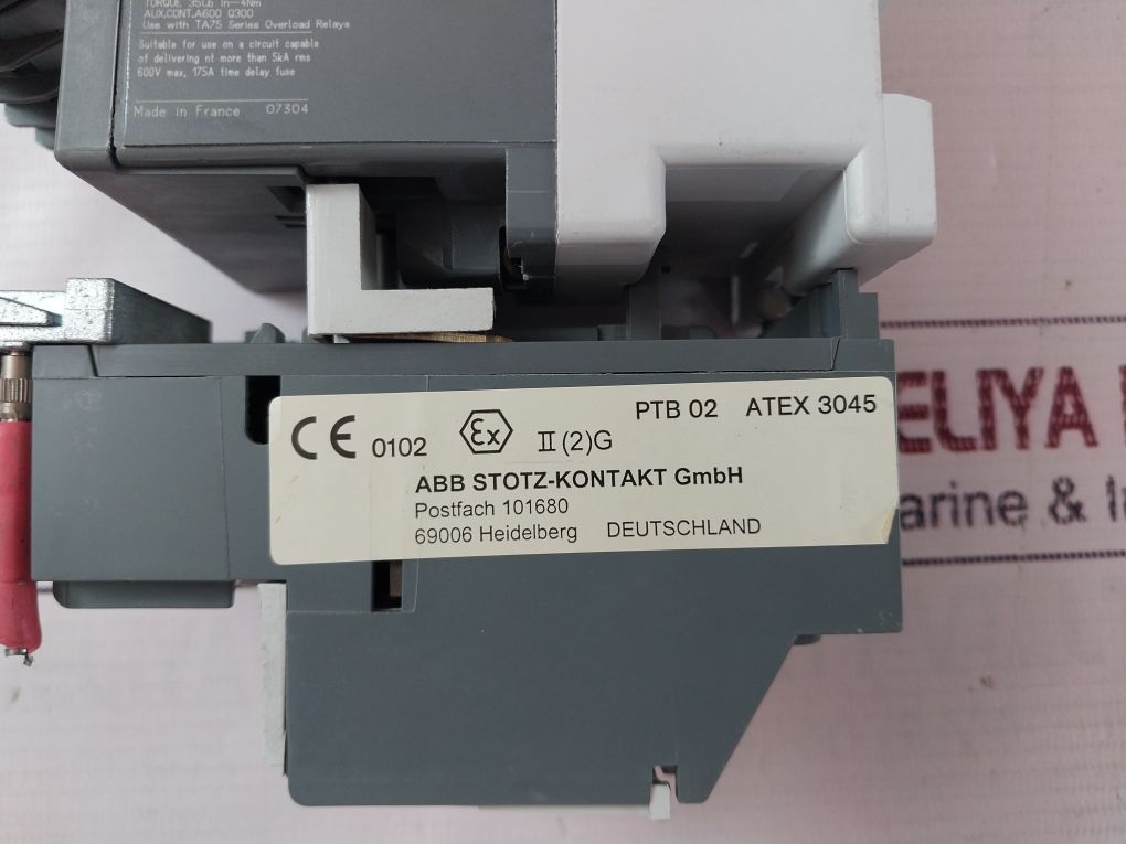 Abb Ta75 Du Thermal Overload Relay 690V Ac