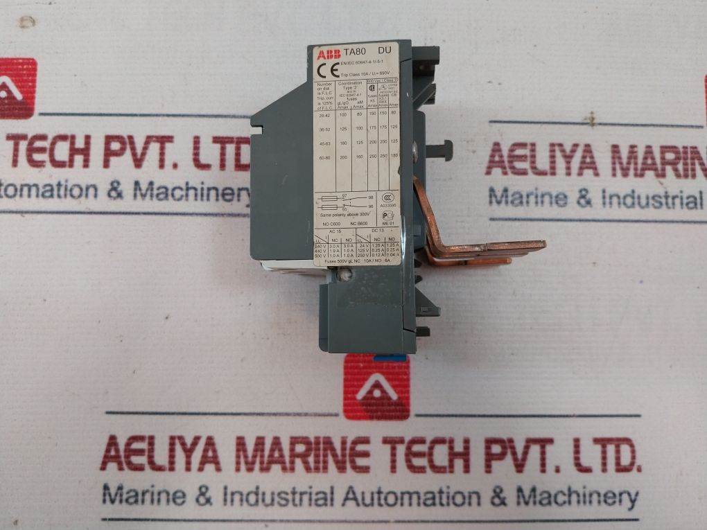 Abb Ta80 Du Thermal Overload Relay 600 Vac