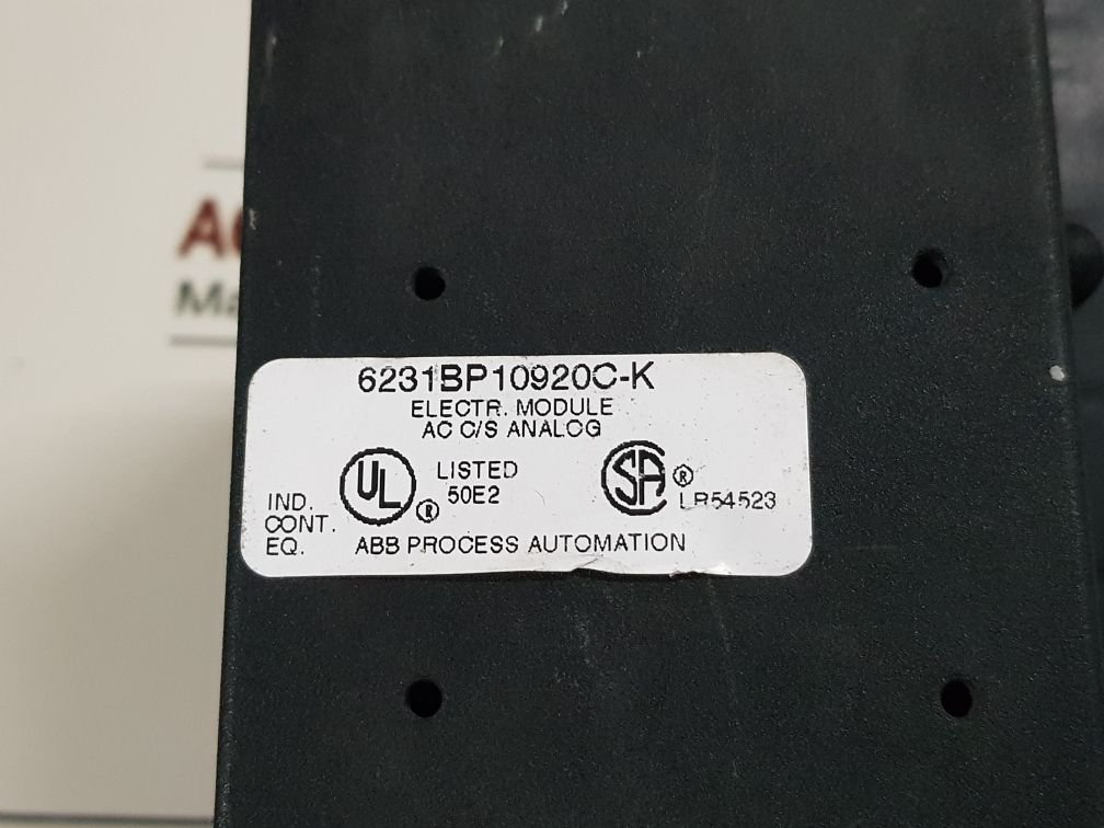 Abb Taylor Mod 300 6231Bp10930D-k Analog Module 6231Bp10920C-k