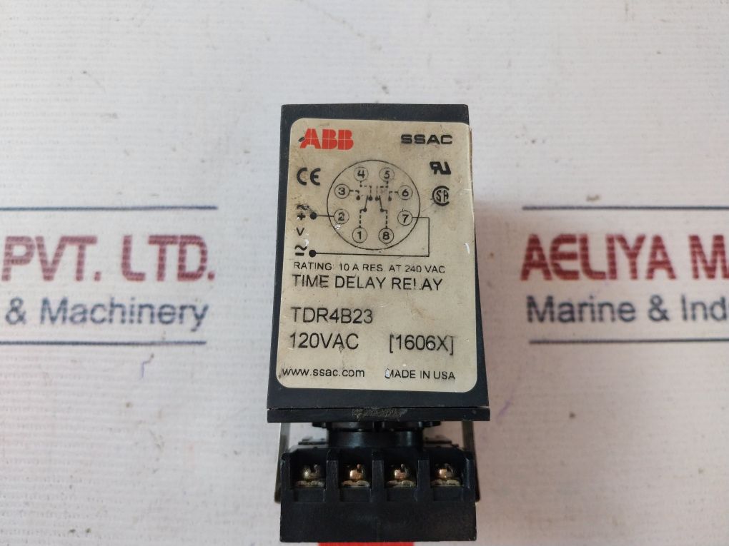 Abb Tdr4B23 Time Delay Relay 10A 300V