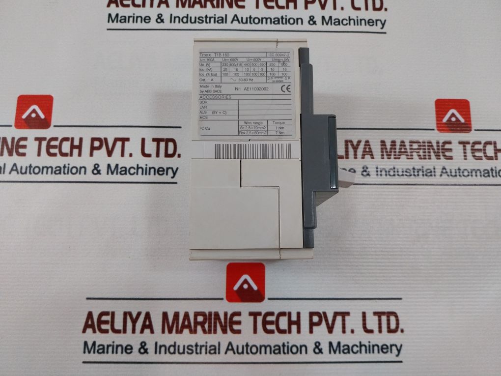 Abb Tmax T1B 160 Molded Case Circuit Breaker