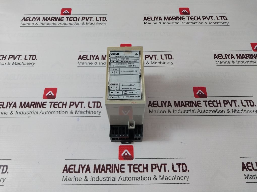 Abb Tra 430 Measuring Transducer Input: 0…110V Dc