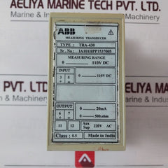 Abb Tra 430 Measuring Transducer Input: 0…110V Dc